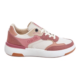 Chaussures Sport Femme Baskets Big Star LL274438 Rose-Blanc blanche