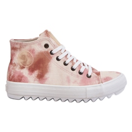 Baskets Femme Big Star LL274048 Beige-Rose Baskets Femme Big Star LL274048 Beige-Rose
