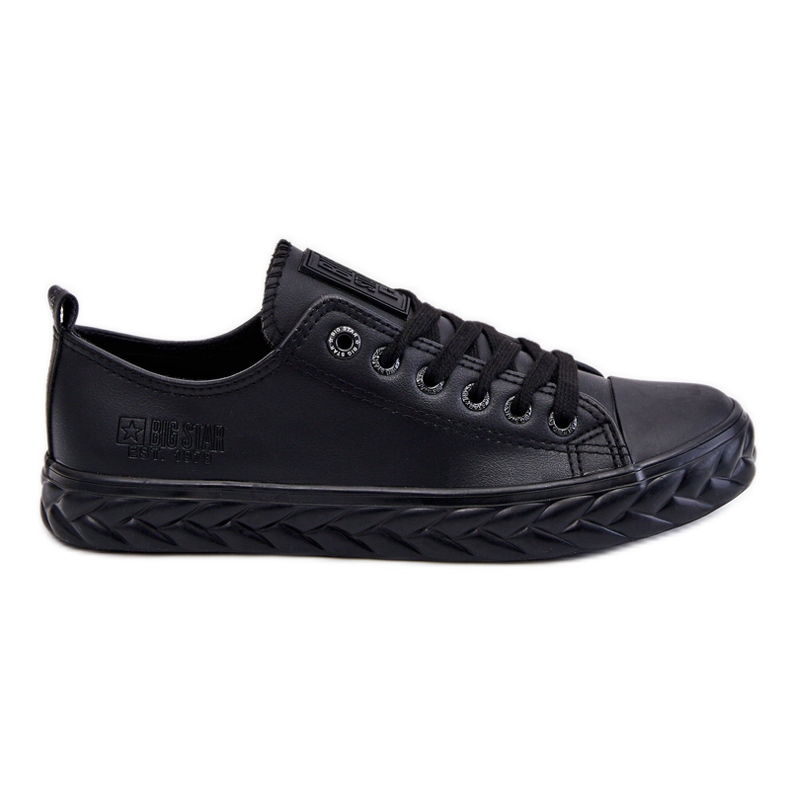 Baskets en Cuir pour Femme Big Star LL274402 Noir le noir