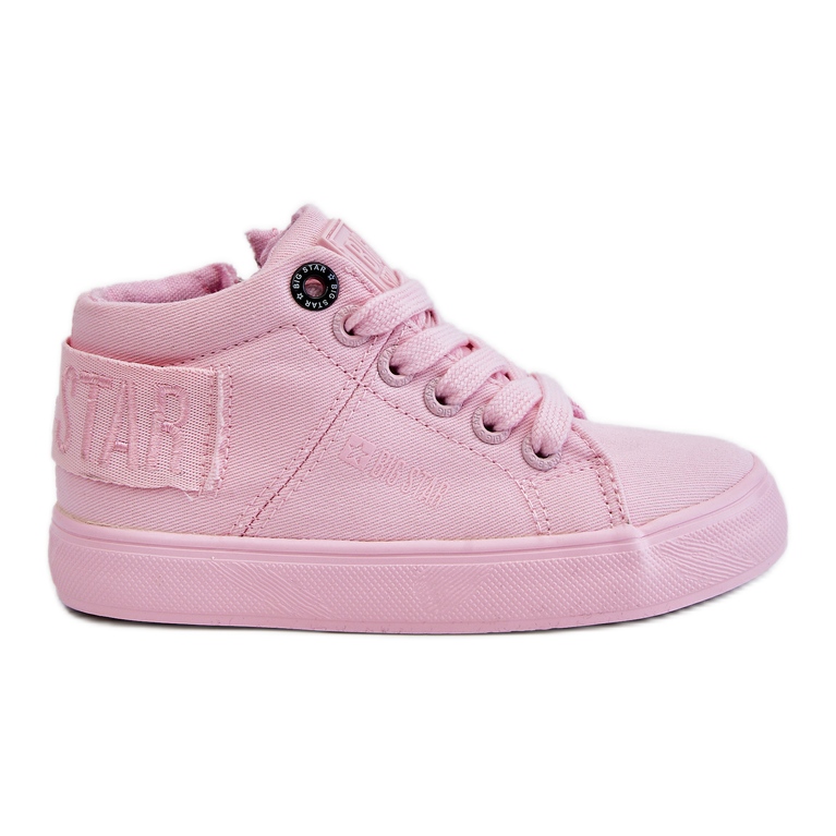 Baskets montantes classiques pour enfants Big Star LL374003 Rose