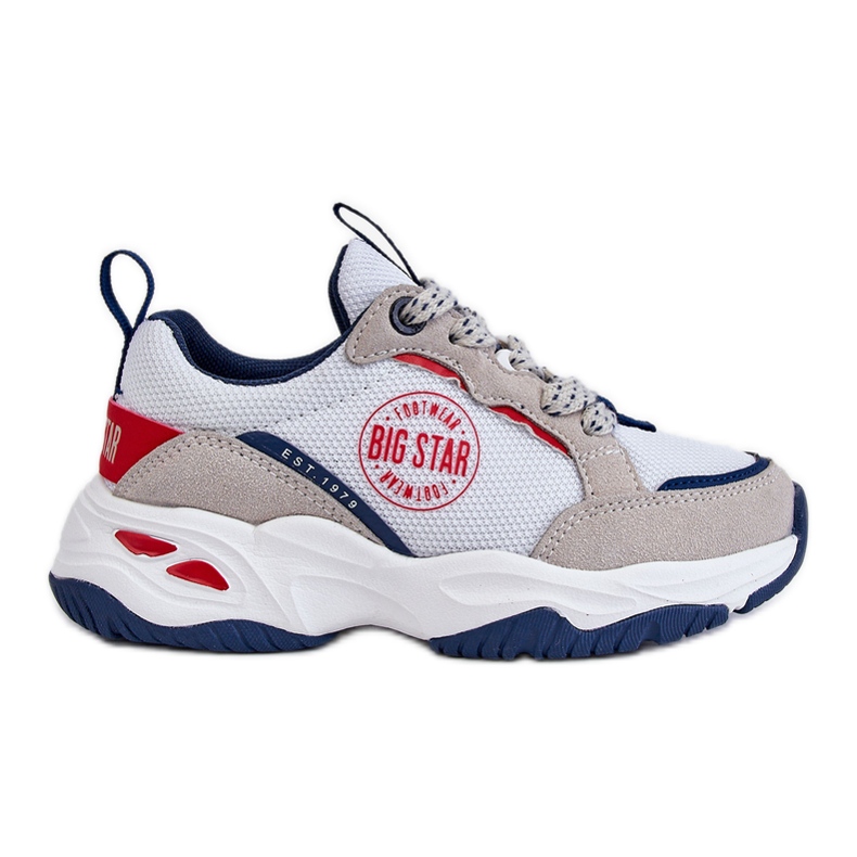 Chaussures de sport pour enfants Système de mousse à mémoire de forme Big Star JJ374269 Blanc blanche
