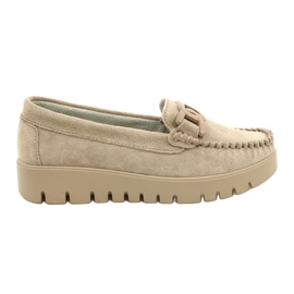 Mocassins en cuir Filippo DP3334/23 BE beige