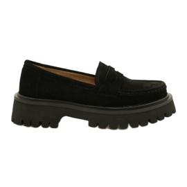 Mocassins en daim Filippo DP4586/23 BK le noir