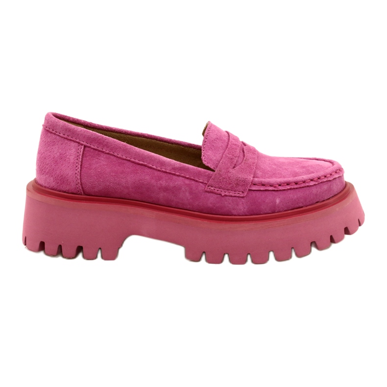 Mocassins en daim Filippo DP4586/23 FH Fuchsia rose