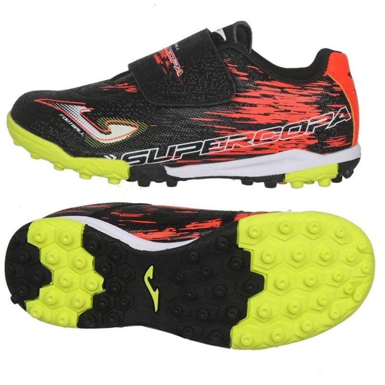 Chaussures de football Joma Super Copa 2301 TF Jr SCJS2301TFV le noir