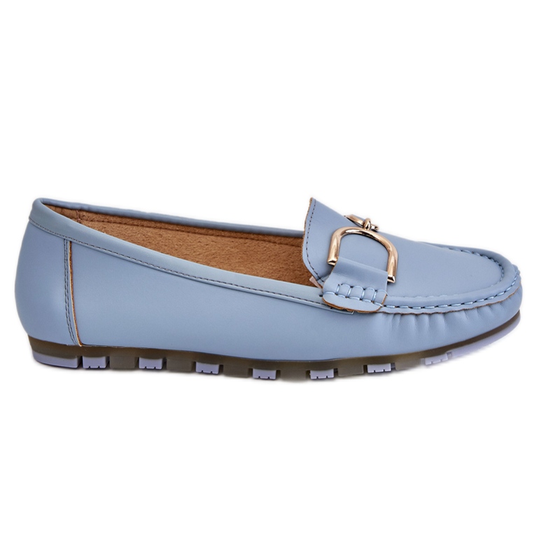 PS1 Mocassins en Cuir pour Femme Bleu Clair Downtown PS1 Mocassins en Cuir pour Femme Bleu Clair Downtown