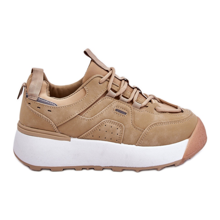 PS1 Chaussures de Sport Plateforme Femme Beige Dakari