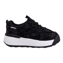 Chaussures de Sport Plateforme Femme Noir Dakari