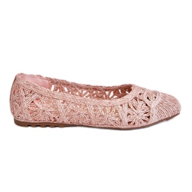 PS1 Ballerines Thiago roses à la mode ajourées