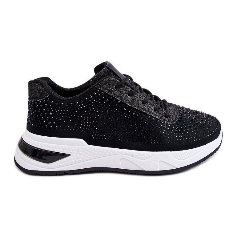 Baskets Femme Avec Zircon Noir Raiden le noir