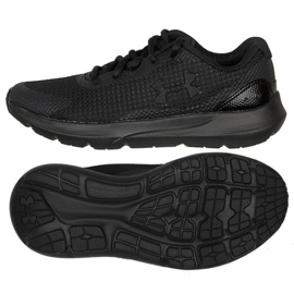 Under Armour Bgs Surge 3 Jr. 3024989 002 chaussures de course noir