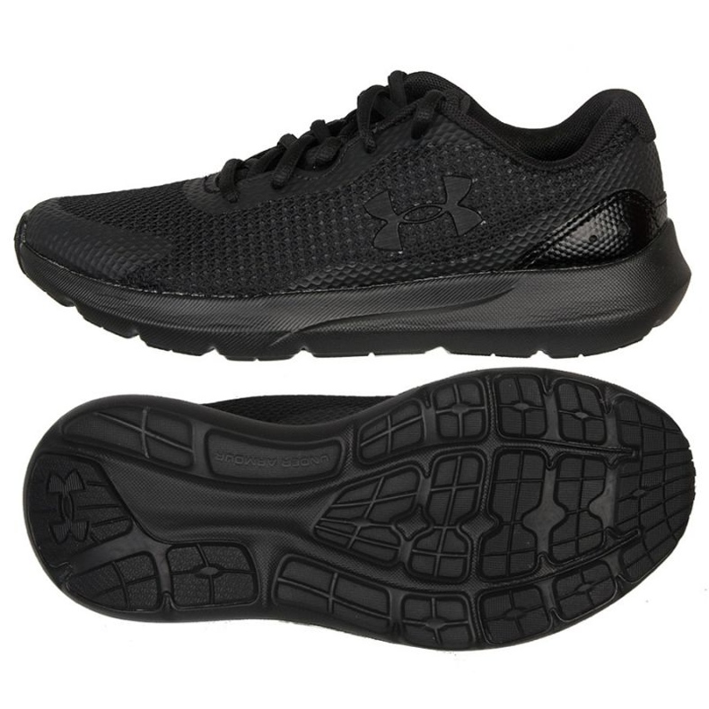 Under Armour Bgs Surge 3 Jr. 3024989 002 chaussures de course le noir