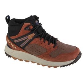 Chaussures Merrell Wildwood Sneaker Mid Wp M J067299 brun