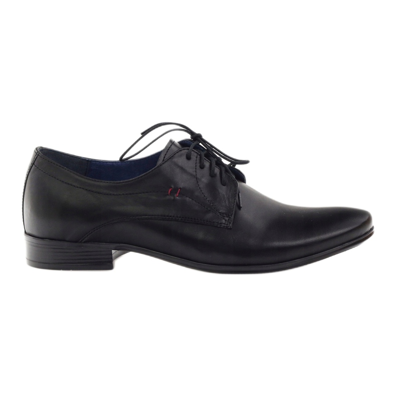 Nikopol Chaussures en cuir masculin 1597 noir le noir