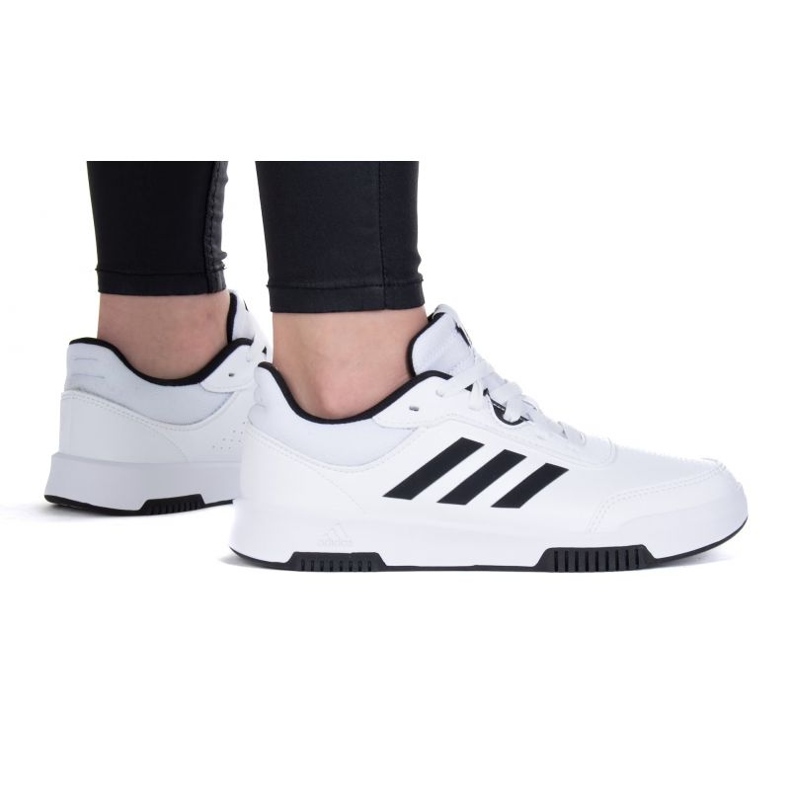 Chaussures Adidas Tensaur Sport 2.0 K GW6422 blanche le noir