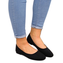 Ballerines femme daim noir eVento 9BL02-1031 le noir