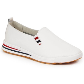 Slip-on femme Filippo DP3510 en cuir Blanc