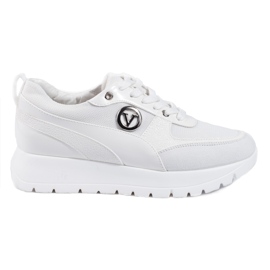 Vinceza chaussures de sport pour femmes sur la plate-forme blanc