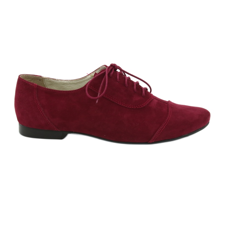 Richelieus cuir femme Angello bordeaux multicolore