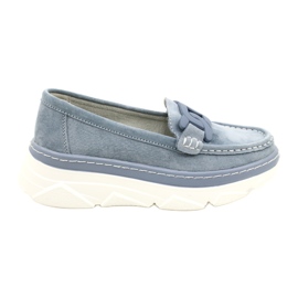 Mocassins en cuir Filippo DP4552/23 bleu
