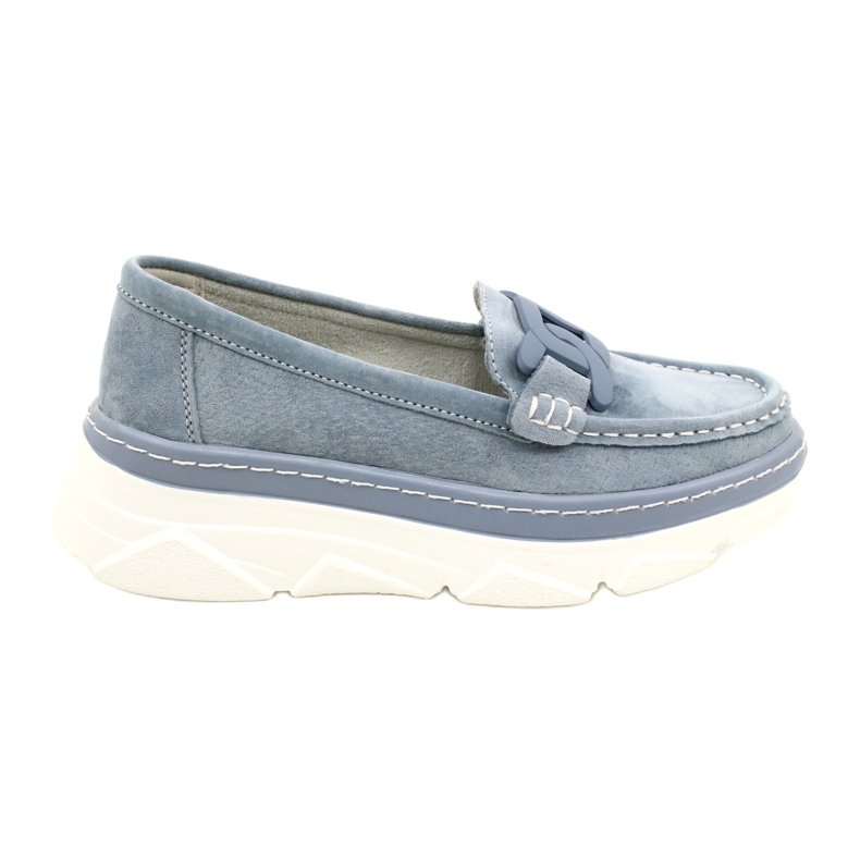 Mocassins en cuir Filippo DP4552/23 bleu