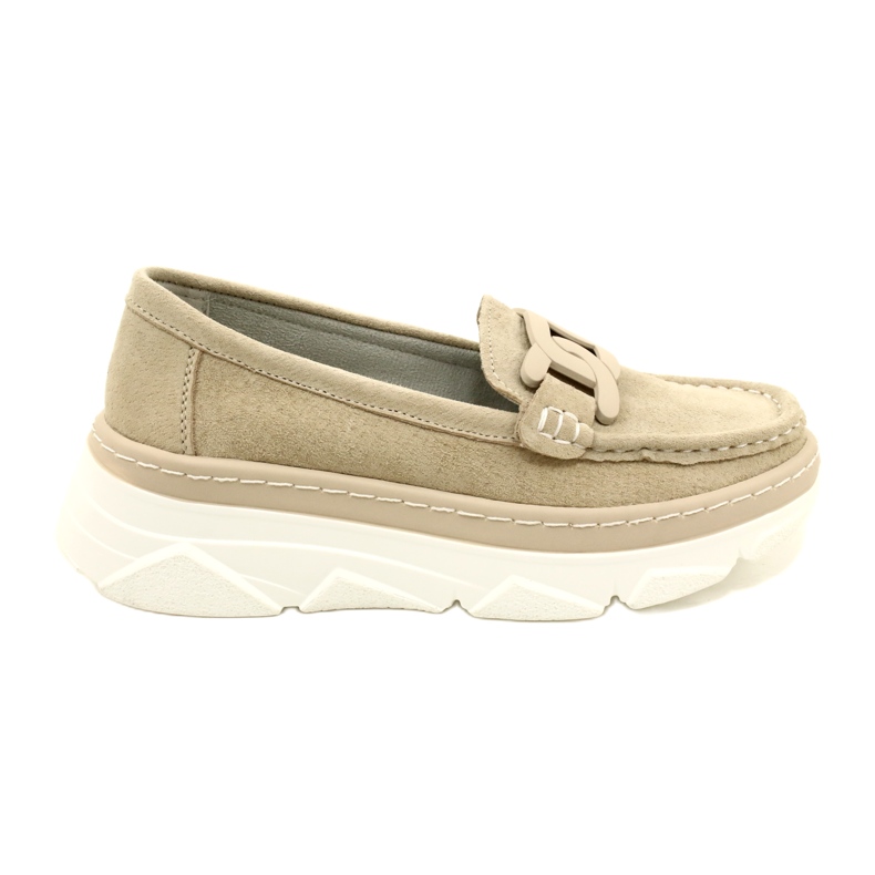 Mocassins en cuir Filippo DP4552/23 beige Mocassins en cuir Filippo DP4552/23 beige