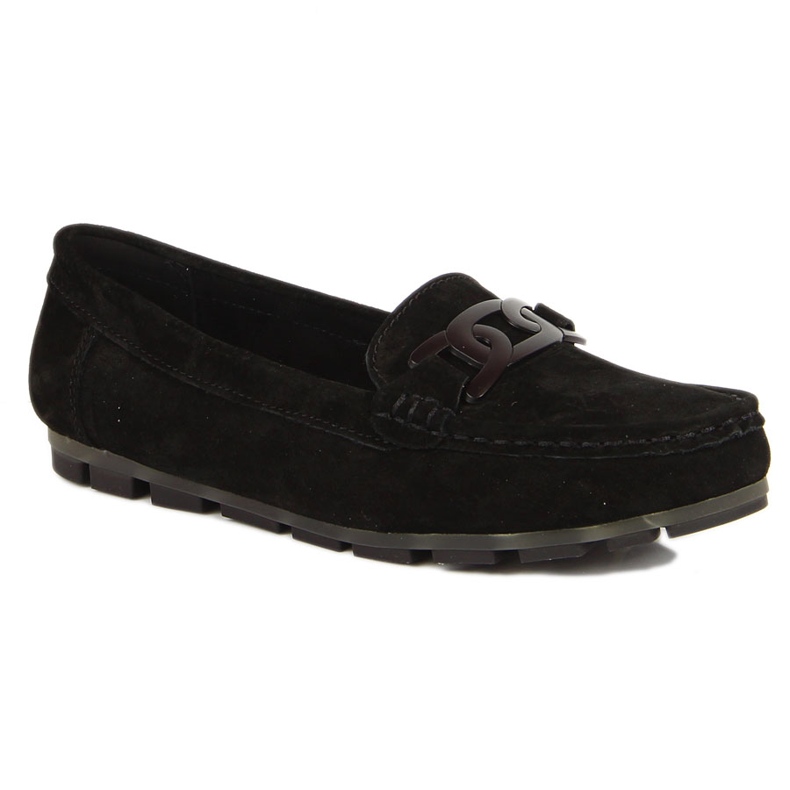 Mocassins plats femme cuir noir Filippo DP3630 le noir