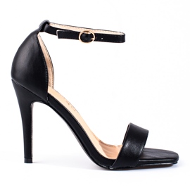 Sandales à talons hauts femme Shelovet noires