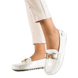 Mocassins classiques pour femmes Shelovet blanc