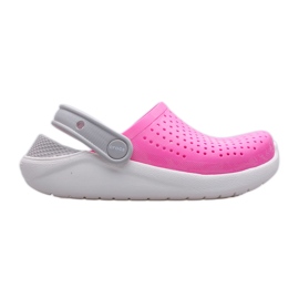 Sabots CROCS Literide Clog Enfants 205964-6QR rose