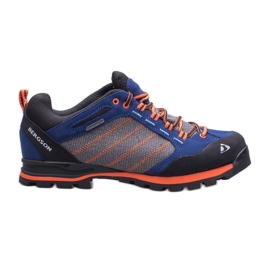 Chaussures trekking femme BERGSON Kadam Low Stx le noir bleu orange