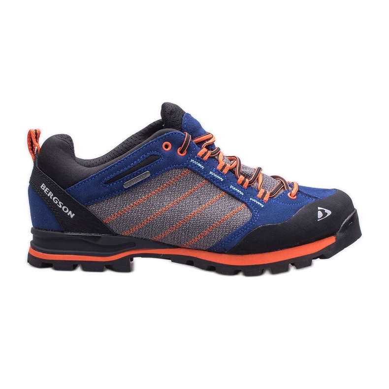 Chaussures trekking homme BERGSON Kadam Low Stx le noir bleu orange
