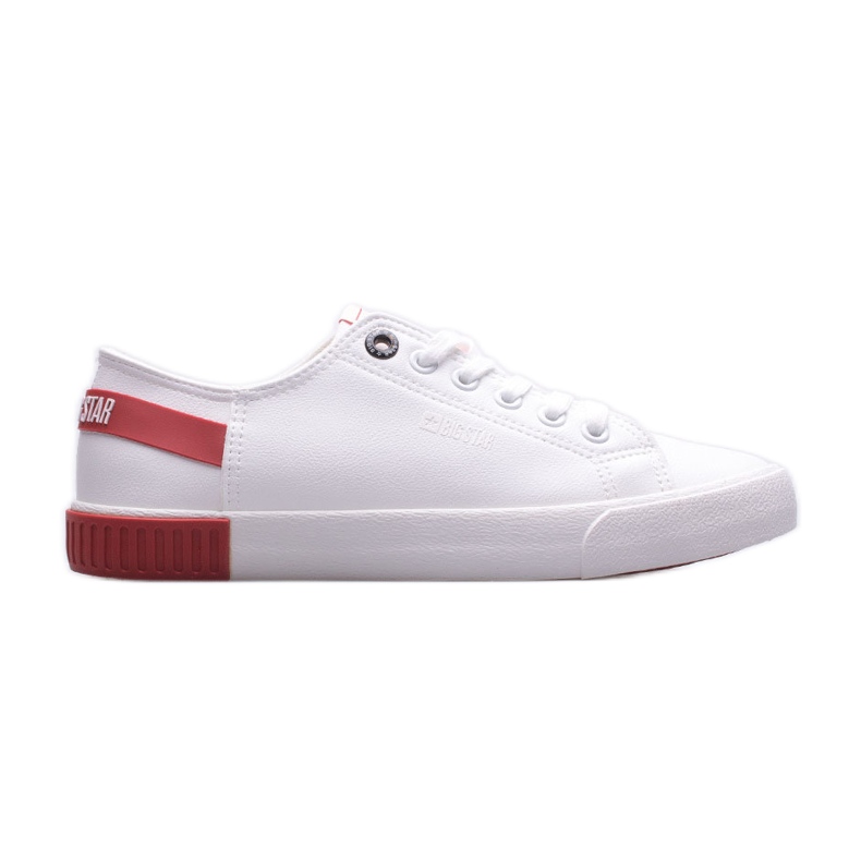 Baskets femme Big Star FF274174 blanche rouge Baskets femme Big Star FF274174 blanche rouge