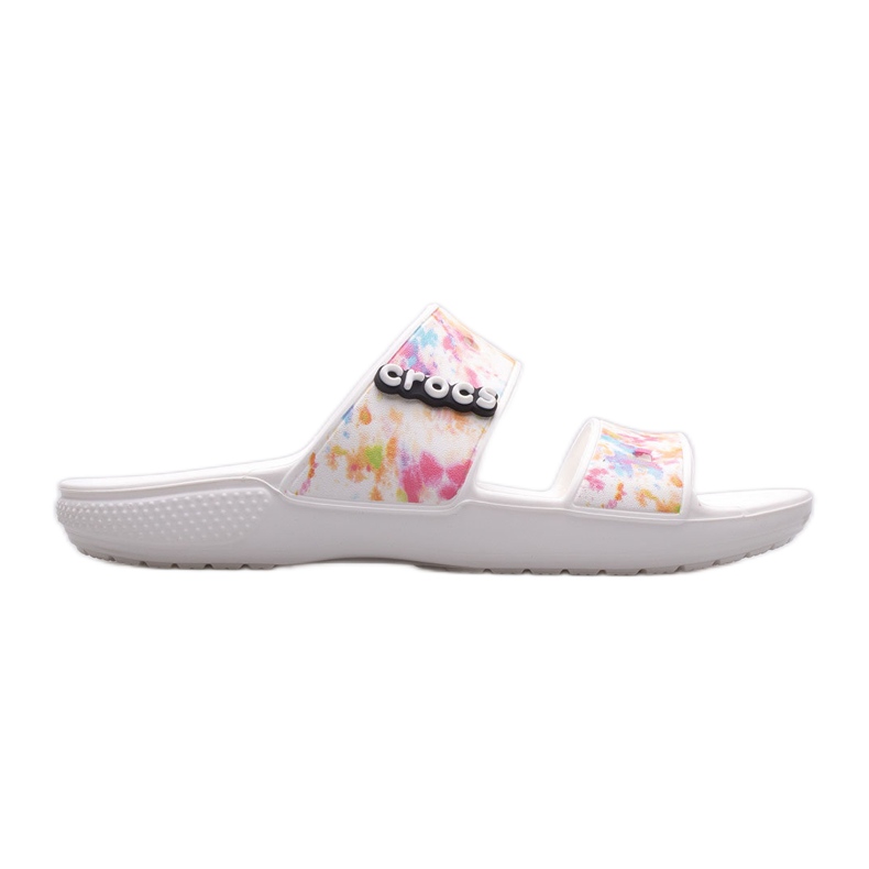 Chaussons femme CROCS Classic Tie Dye Graphic 207283-928 blanche multicolore Chaussons femme CROCS Classic Tie Dye Graphic 207283-928 blanche multicolore