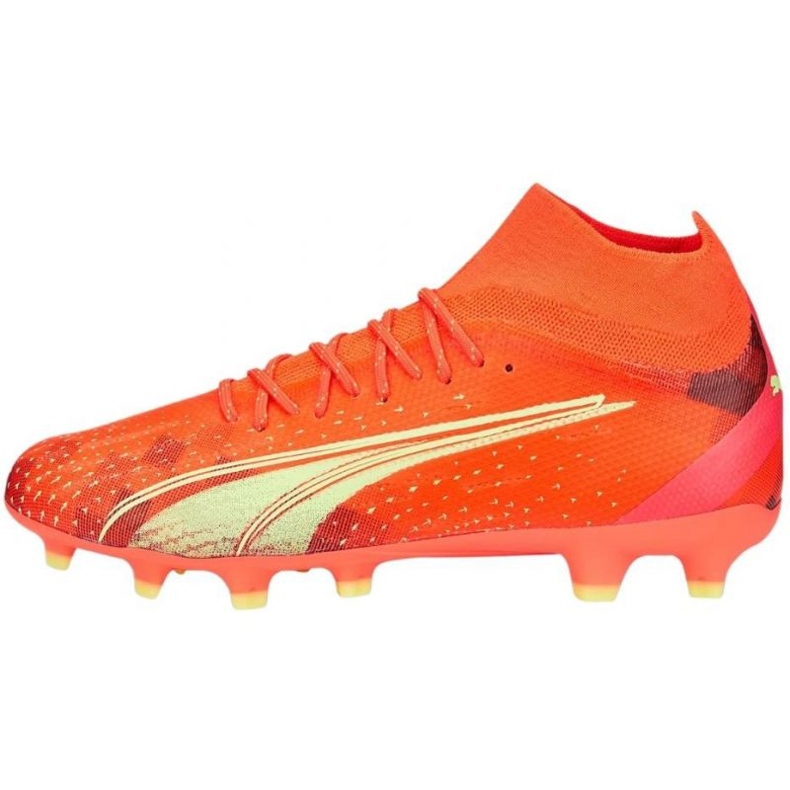 Chaussures de football Puma Ultra Pro FG/AG M 106931 03 orange oranges et rouges