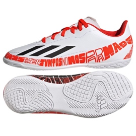 Adidas X Speedportal.4 Messi In Jr GW8400 chaussures de football blanc blanc