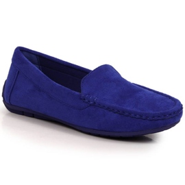 Chaussures Vinceza mocassins en daim W EVE259E bleu