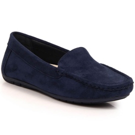 Chaussures Vinceza mocassins en daim F EVE259F bleu marine