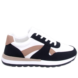 BM Hansell Baskets noires pour femmes blanc