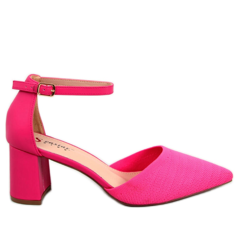 BM Escarpins à talons avec ceinture Rossi Fuchsia rose