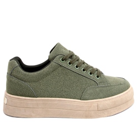 BM Baskets à plateforme Rhonda Green vert