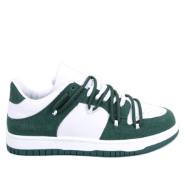 BM Baskets panda Hart BLANC/VERT blanche