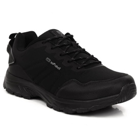 Chaussures de sport trekking softshell homme McBraun 5340 noires