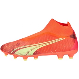 Chaussures de football Puma Ultra Match+ Ll FG/AG M 107032 03 orange oranges et rouges