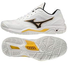 Chaussures de handball Mizuno Wave Stealth VM X1GA180013 blanc blanc