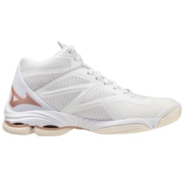 Mizuno Wave Lightning Z7 Mid W V1GC225036 chaussures de volley-ball blanche blanche