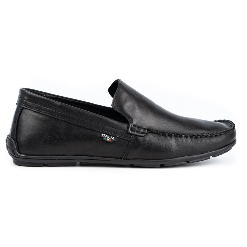 Olivier Mocassins cuir homme 085KNT grain noir le noir