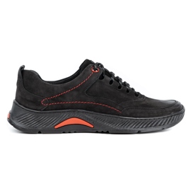 KOMODO Chaussures homme en cuir Sport 922K nubuck noir