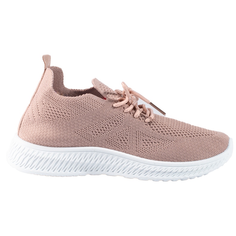 Chaussures de sport en textile poudré Shelovet rose Chaussures de sport en textile poudré Shelovet rose