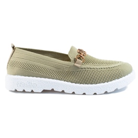 Mocassins textile femme Shelovet olive vert Mocassins textile femme Shelovet olive vert